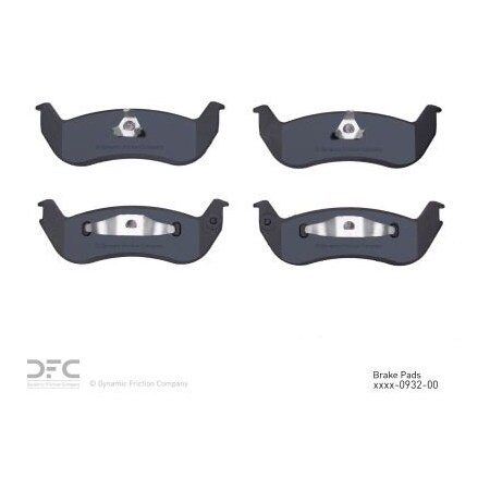 Dynamic Friction Co DFC 3000 Semi-Metallic Brake Pads - Dynamic Friction Company 1311-0932-00 1311-0932-00